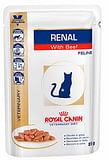 VETERINARY HEALTH NUTRITION WET CAT RENAL BEEF 12X85 G