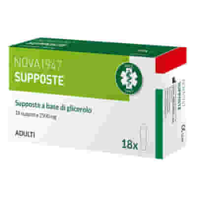 NOVA1947 GLICEROLO 2500MG SUPPOSTE ADULTI 18 PEZZI