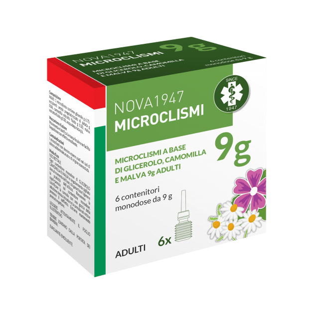 Nova1947 Microclismi 9 G Adulti 6 Contenitori Monodose