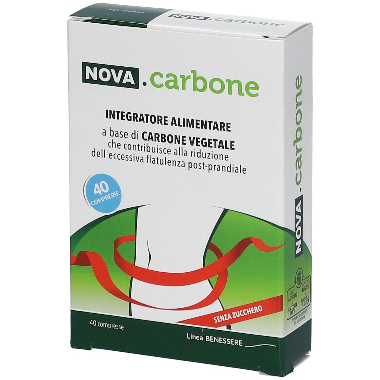 Nova Carbone Vegetale 40 Compresse