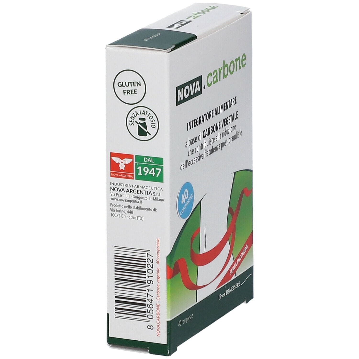 NOVA CARBONE VEGETALE 40 COMPRESSE