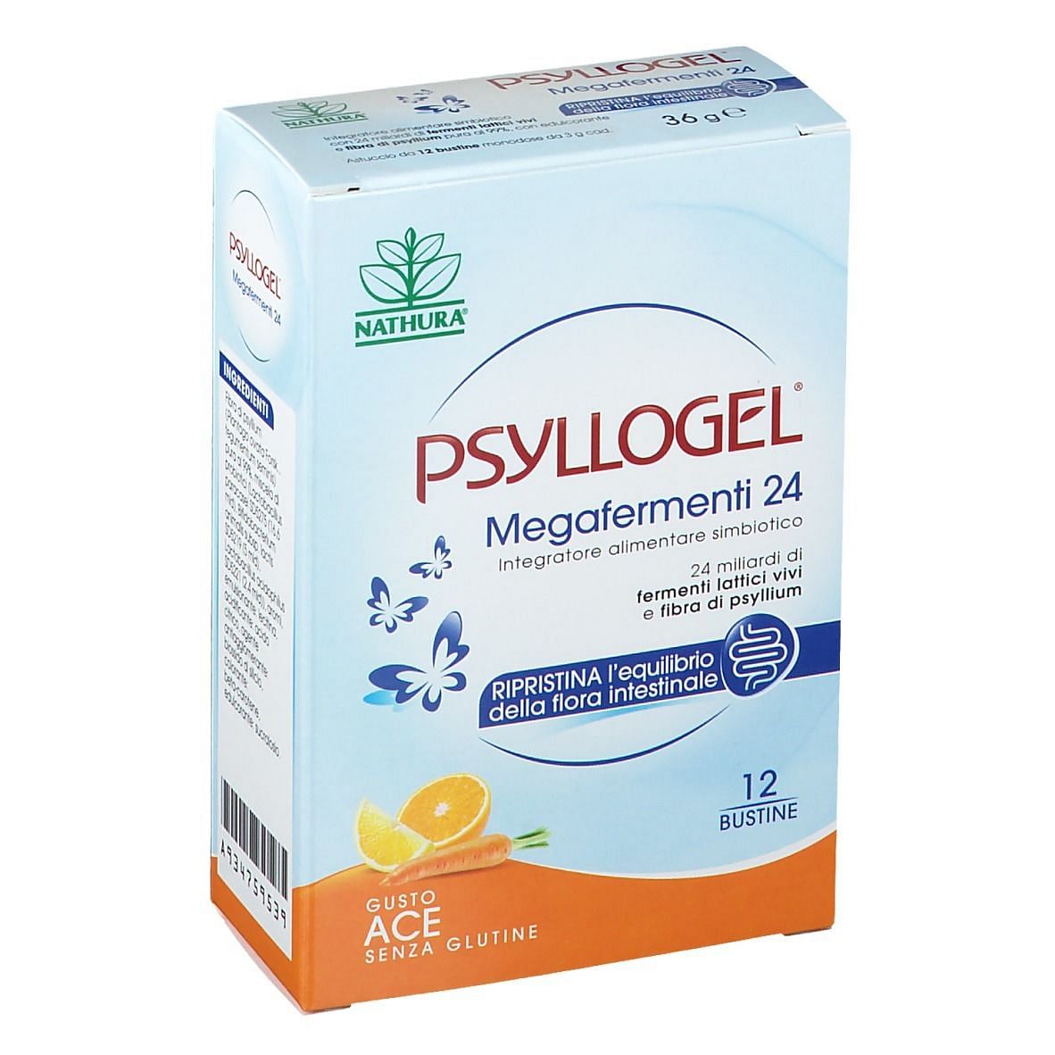 Psyllogel Megafermenti 24 Ace 12 Buste 3 G