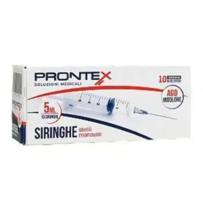SIRINGA PRONTEX 5 ML AGO IND 10 PEZZI SIRINGA PRONTEX 5 ML AGO IND 10 PEZZI