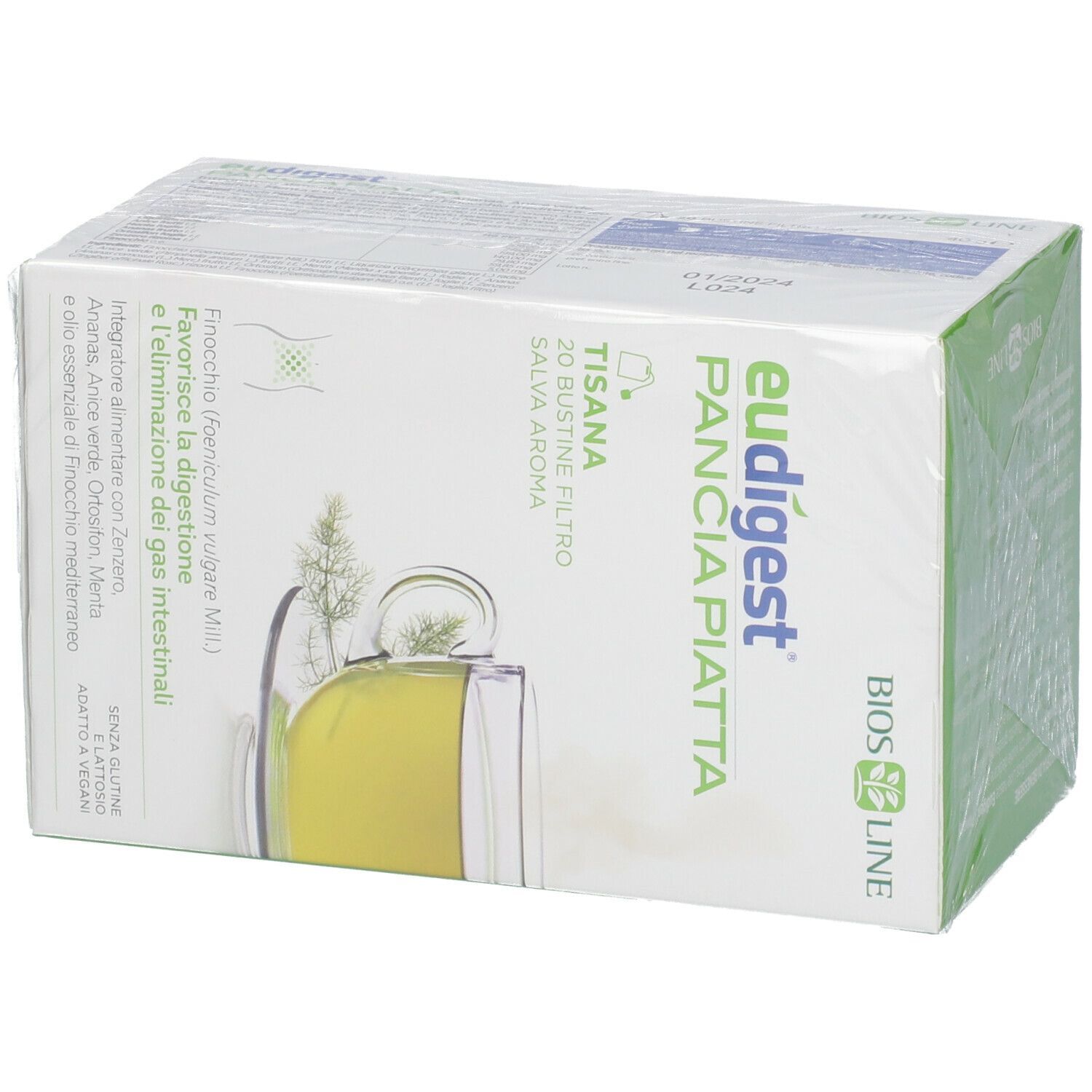 BIOSLINE EUDIGEST TISANA DOPOPASTO 20 BUSTE 40 G