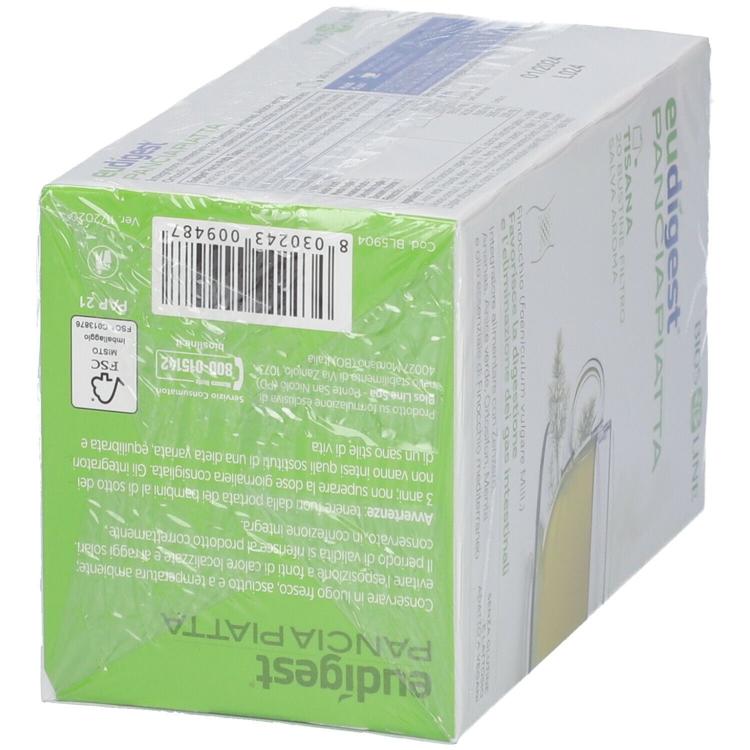 BIOSLINE EUDIGEST TISANA DOPOPASTO 20 BUSTE 40 G