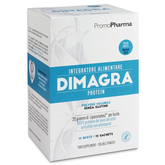 Dimagra Protein Polvere Solubile Gusto Vaniglia 10 Bustine