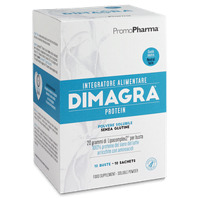 Dimagra Protein Polvere Solubile Gusto Vaniglia 10 Bustine