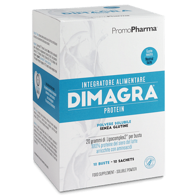 DIMAGRA PROTEIN POLVERE SOLUBILE GUSTO VANIGLIA 10 BUSTINE