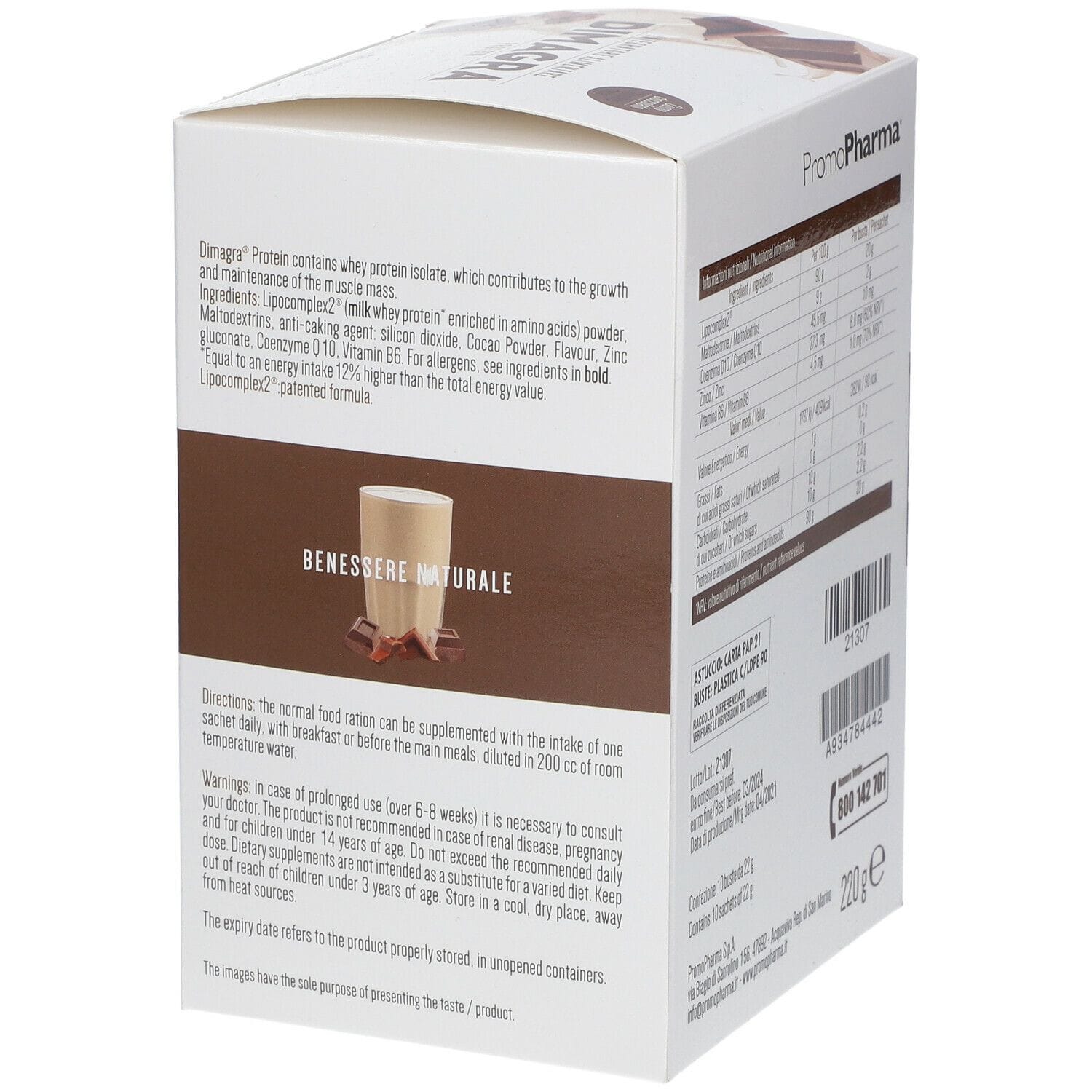 DIMAGRA PROTEIN CIOCCOLATO 10 BUSTE