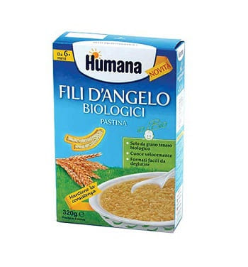 HUMANA FILI D'ANGELO PASTINA BIOLOGICA 320 G
