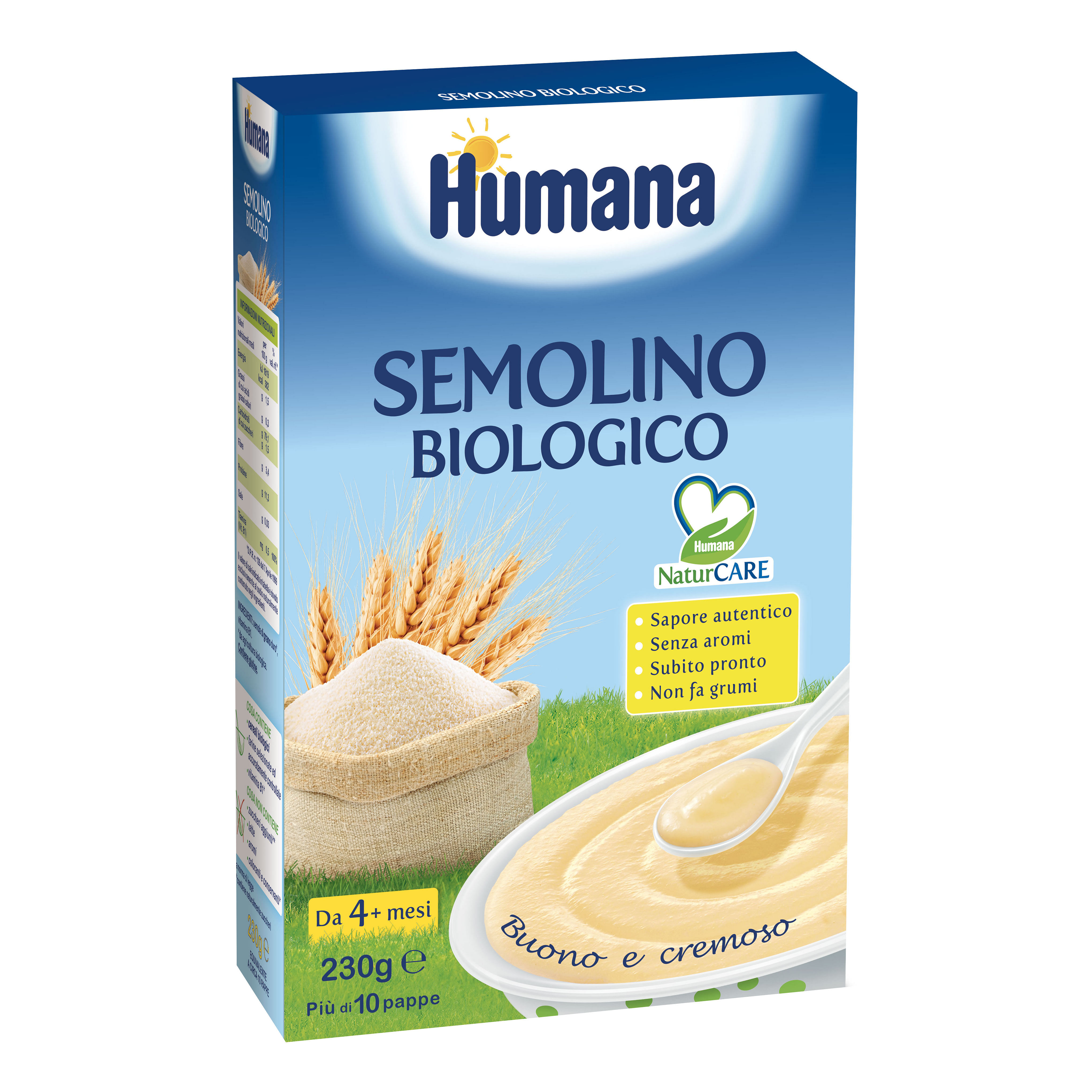 Humana Semolino Biologico 230 G