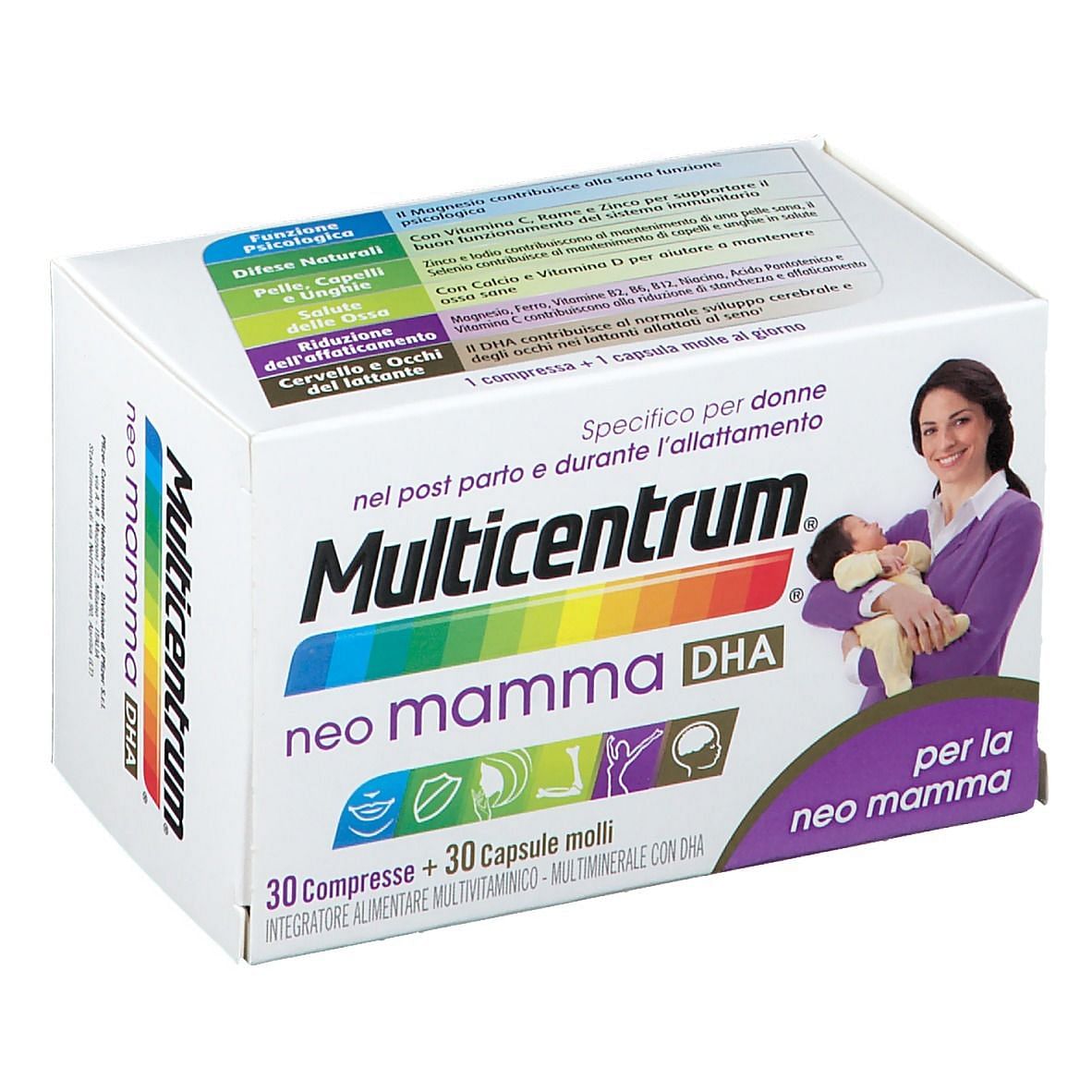 Multicentrum Neo Mamma Dha 30 Compresse + 30 Capsule Molli