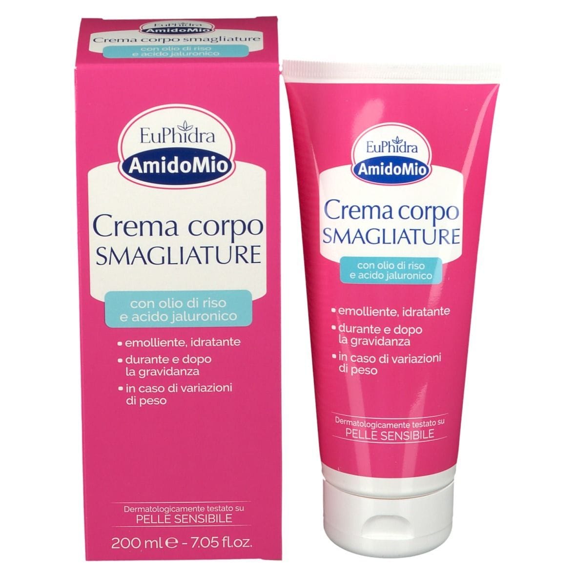 EUPHIDRA AMIDOMIO CREMA CORPO SMAGLIATURE ELASTICIZZANTE 200 ML
