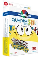 Master-Aid Quadra 3D Boys Cerotto colorato 20 pezzi assortiti