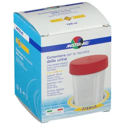 CONTENITORE RACCOLTA URINA MASTER-AID 120 ML CONTENITORE RACCOLTA URINA MASTER-AID 120 ML
