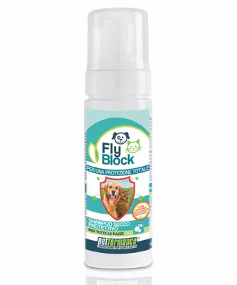 PETFORMANCE FLYBLOCK SHAMPOO SECCO CANI/GATTI 150 ML PETFORMANCE FLYBLOCK SHAMPOO SECCO CANI/GATTI 150 ML
