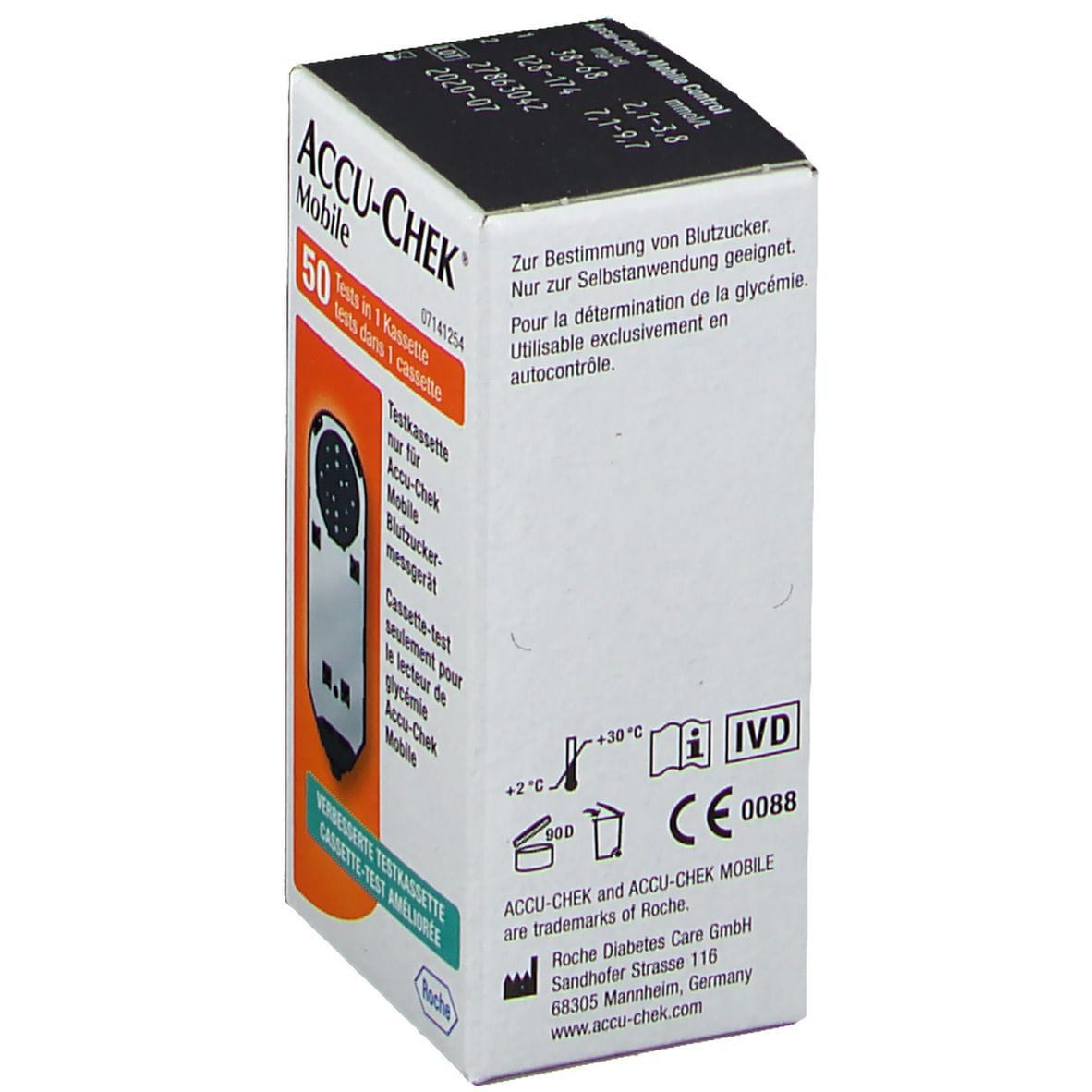 STRISCE MISURAZIONE GLICEMIA ACCU-CHEK MOBILE 50 TEST MIC 2