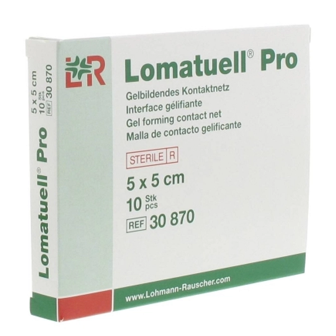 Lomatuell Pro Medicazione Di Contatto Gelificante Sterile Priva Di Lattice 5 X5 Cm 10 Pezzi