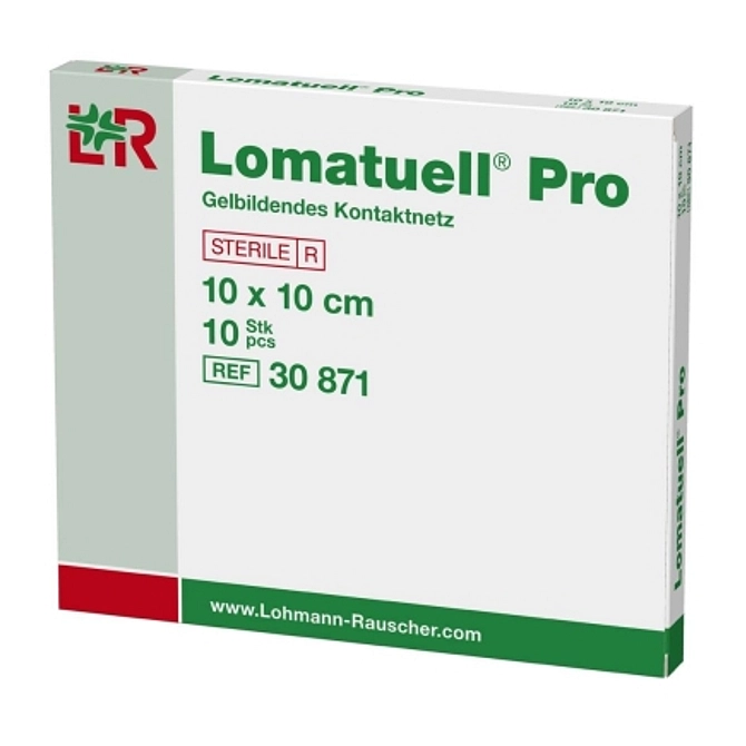 Lomatuell Pro Medicazione Di Contatto Gelificante Sterile Priva Di Lattice 10 X10 Cm 10 Pezzi