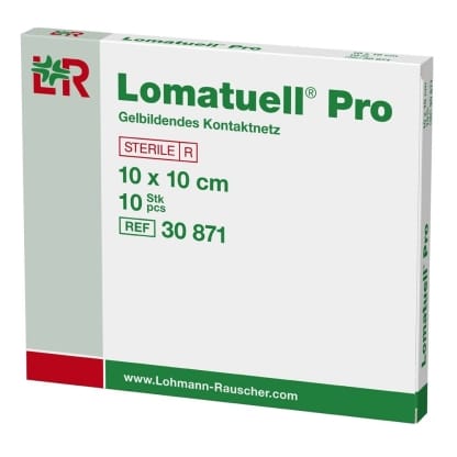 Lomatuell Pro Medicazione Di Contatto Gelificante Sterile Priva Di Lattice 10 X10 Cm 10 Pezzi