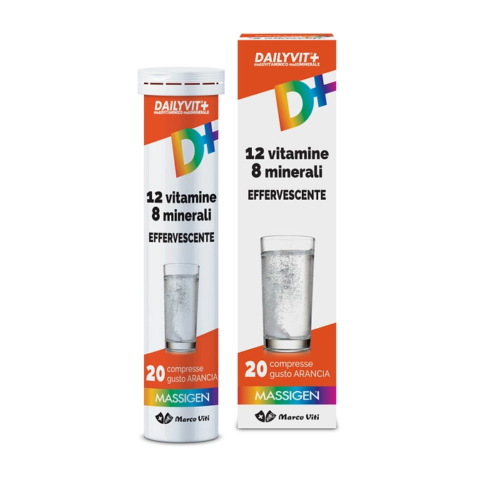 Dailyvit+ 12 Vitamine 8 Minerali Effervescente 20 Compresse