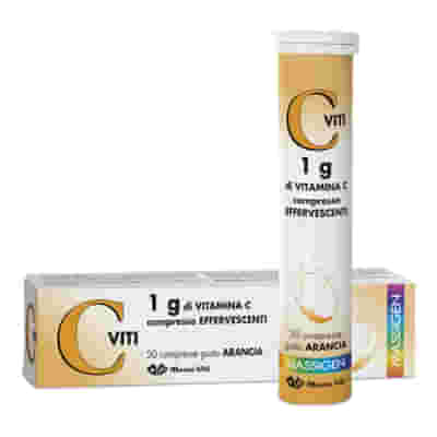 MASSIGEN VITAMINA C 1G EFFERVESCENTE 20 COMPRESSE