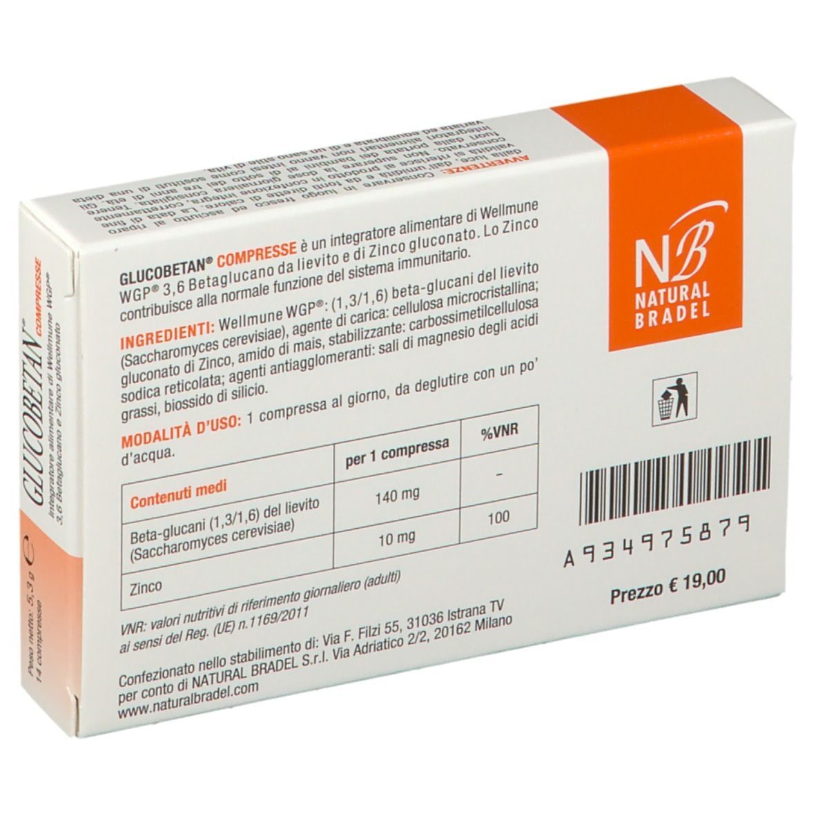 GLUCOBETAN 14 COMPRESSE