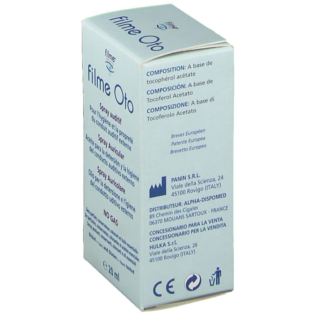 OLIO SPRAY AURICOLARE FILME OTO 20 ML