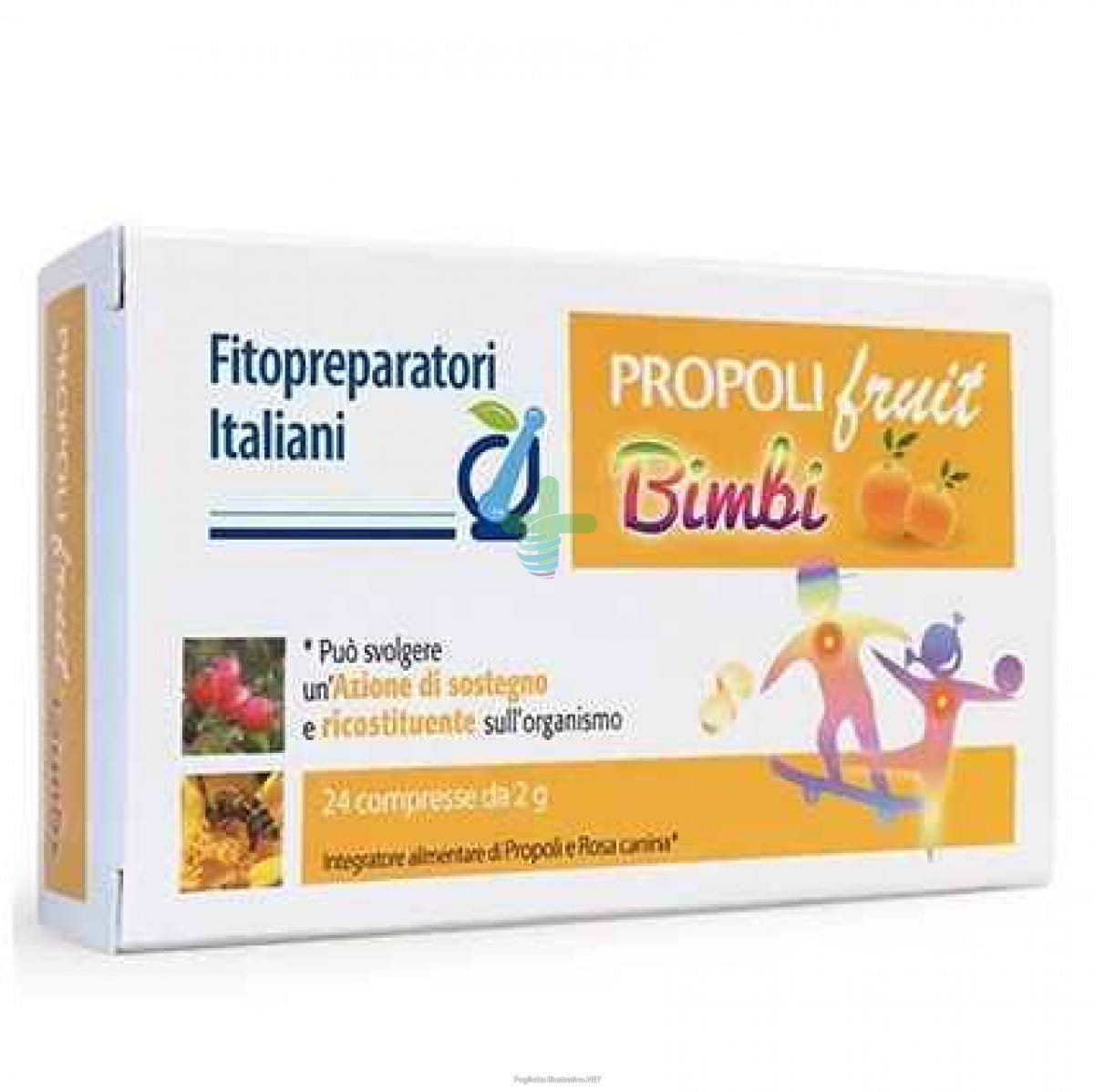 FITOPREPARATORI ITALIANI PROPOLACTIV FRUIT BIMBI 24 COMPRESSE