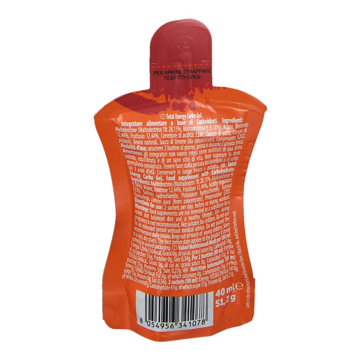 TOTAL ENERGY CARBO GEL AGRUMIX 40 ML
