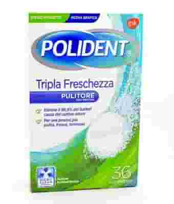 POLIDENT TRIPLA FRESCHEZZA 36 COMPRESSE