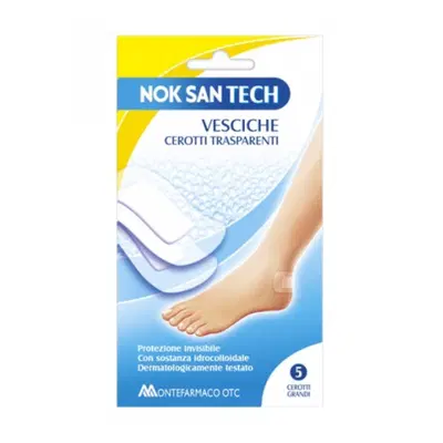 NOK SAN TECH CEROTTO VESCICALE GRANDE 5 PEZZI NOK SAN TECH CEROTTO VESCICALE GRANDE 5 PEZZI