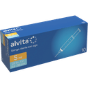 SIRINGA PER INFUSIONE E IRRIGAZIONE ALVITA 5 ML CON AGO 23 GAUGE 1 1/4 0,6X30 MM 10 PEZZI