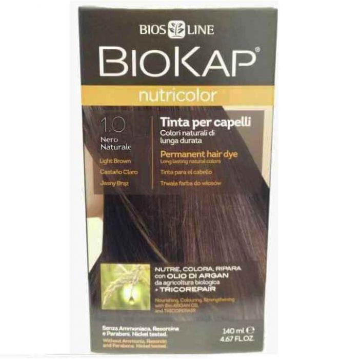 BIOKAP NUTRICOLOR 1,0 NERO TINTA TUBO + FLACONE
