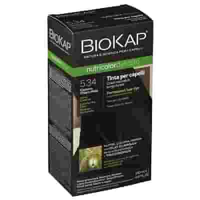 BIOKAP NUTRICOLOR DELICATO 5,34 CASTANO CHIARO MIELE TINTA TUBO + FLACONE