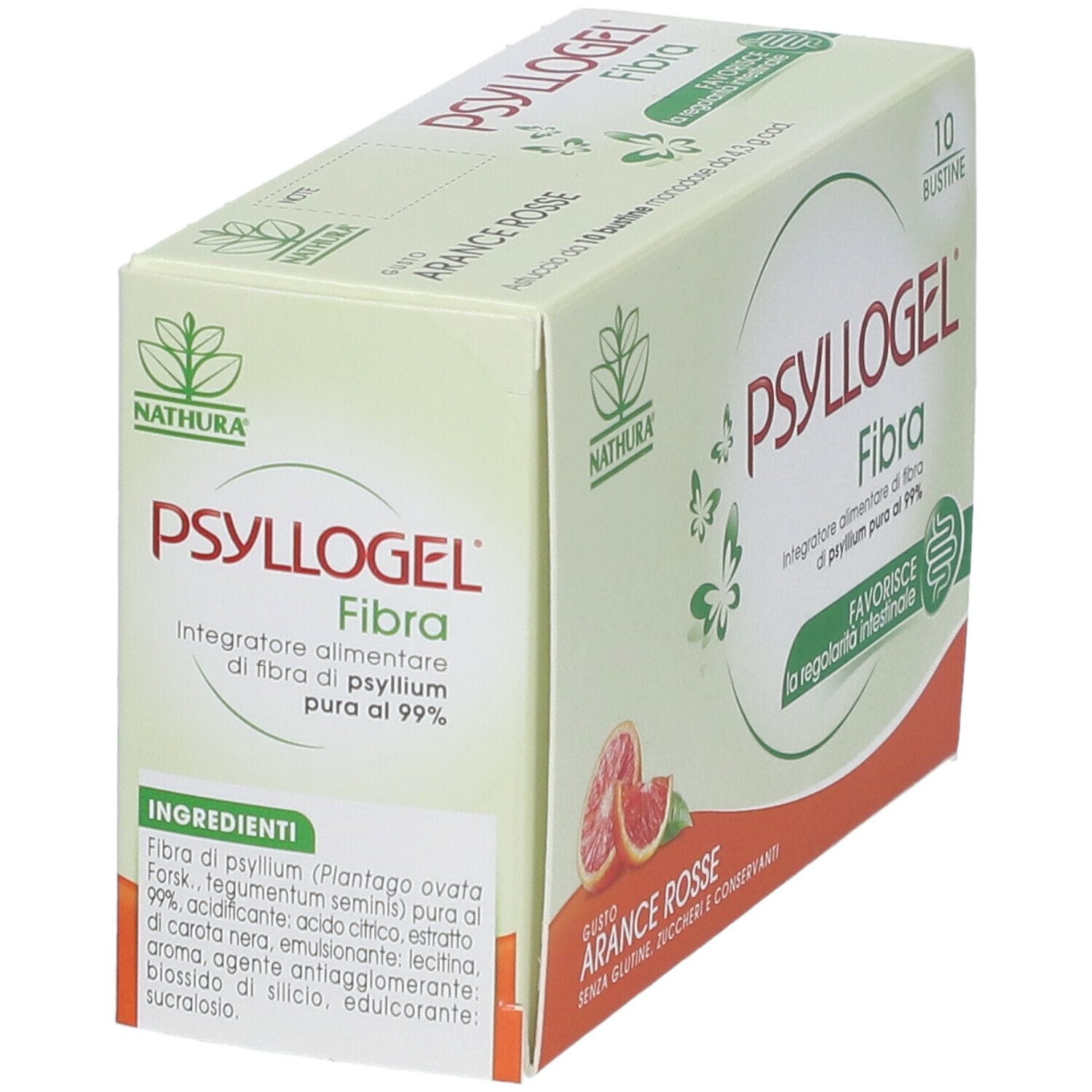 PSYLLOGEL FIBRA ARANCE ROSSE 10 BUSTINE 43 G