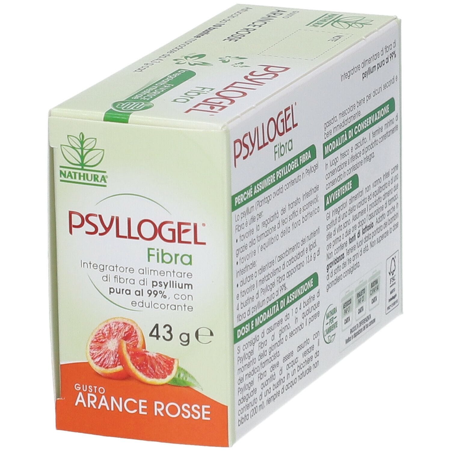 PSYLLOGEL FIBRA ARANCE ROSSE 10 BUSTINE 43 G