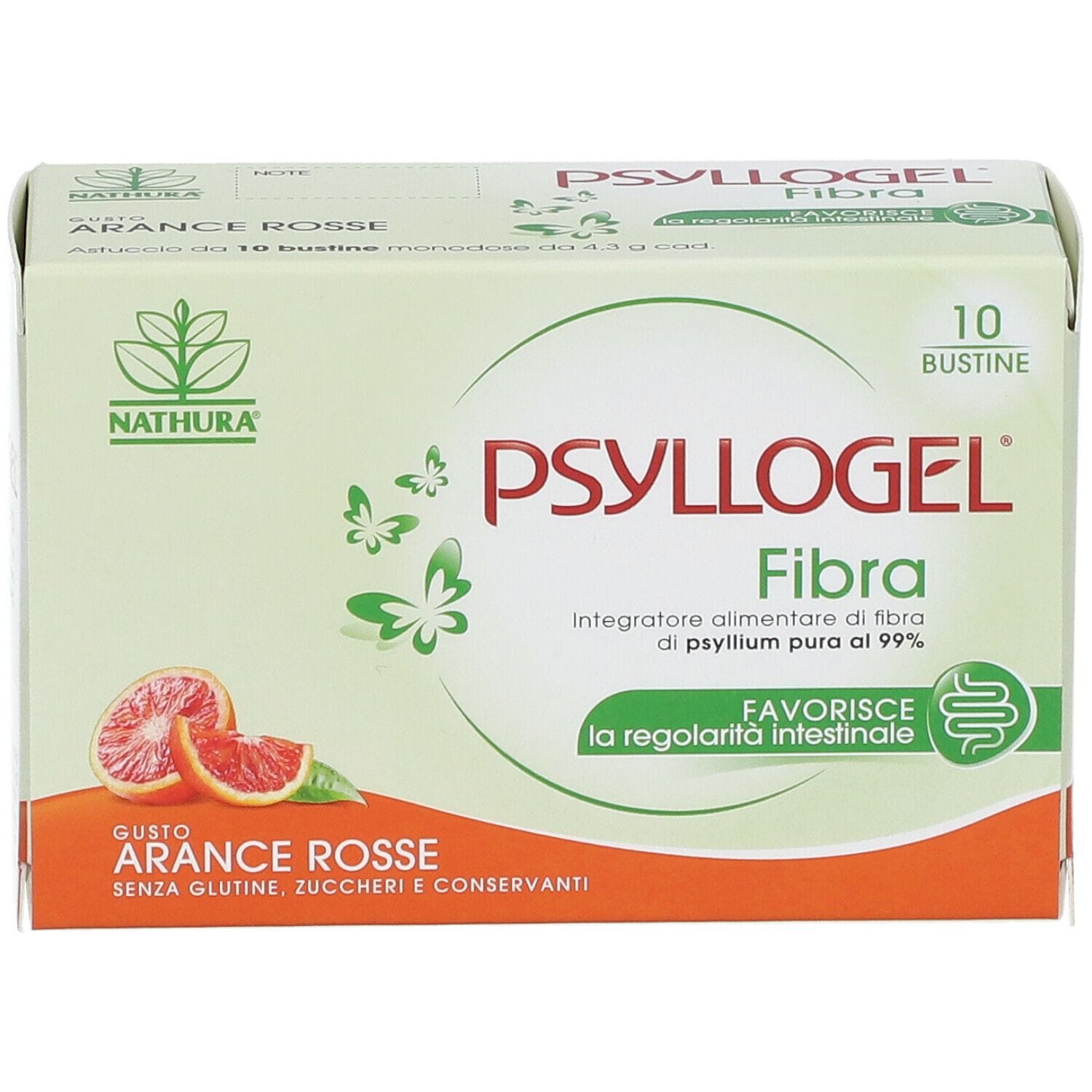 PSYLLOGEL FIBRA ARANCE ROSSE 10 BUSTINE 43 G