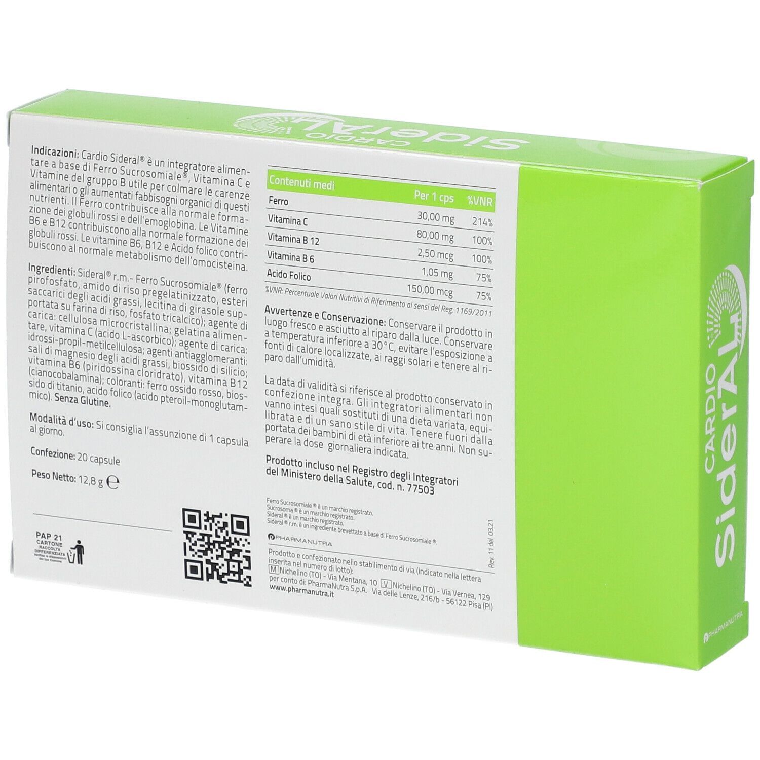 CARDIOSIDERAL 20 CAPSULE