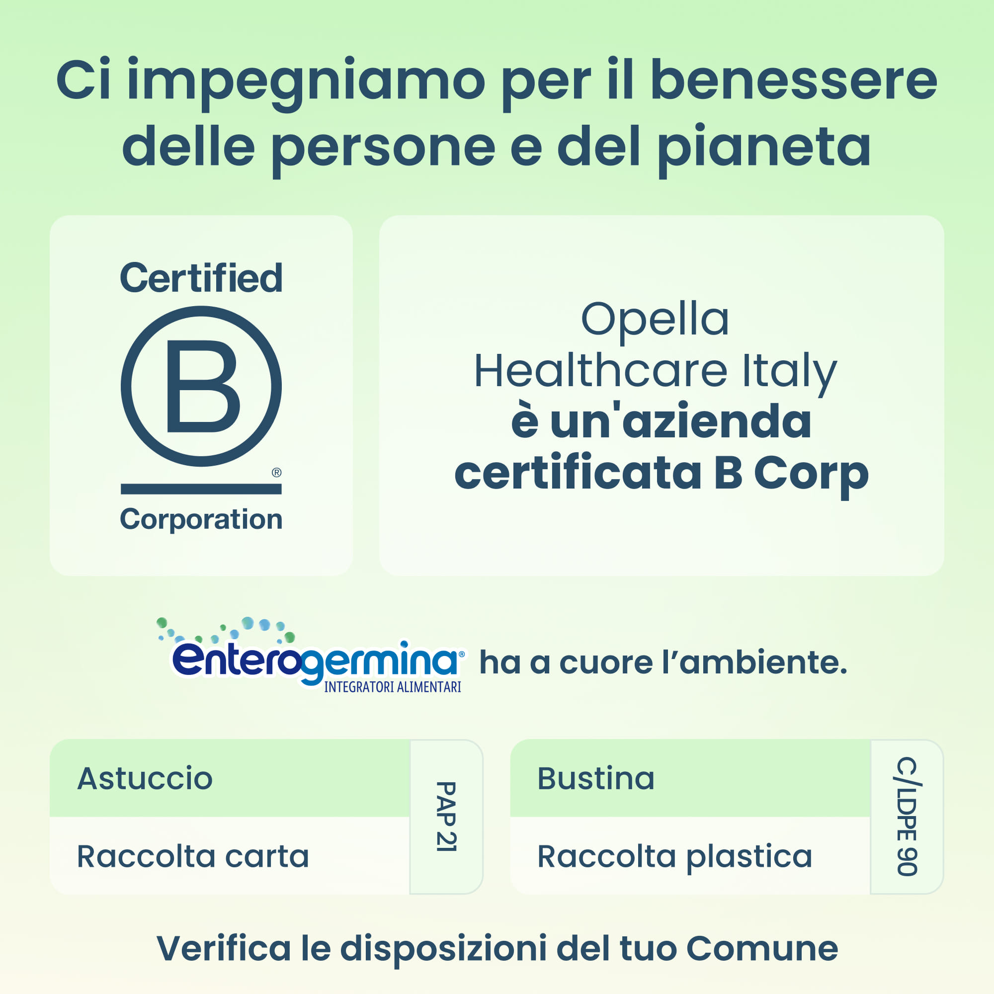 Enterogermina Gonfiore, Probiotici, Enzimi Digestivi, Fermenti Lattici, Adulti, Contro Gonfiore Addominale, 10 Bustine