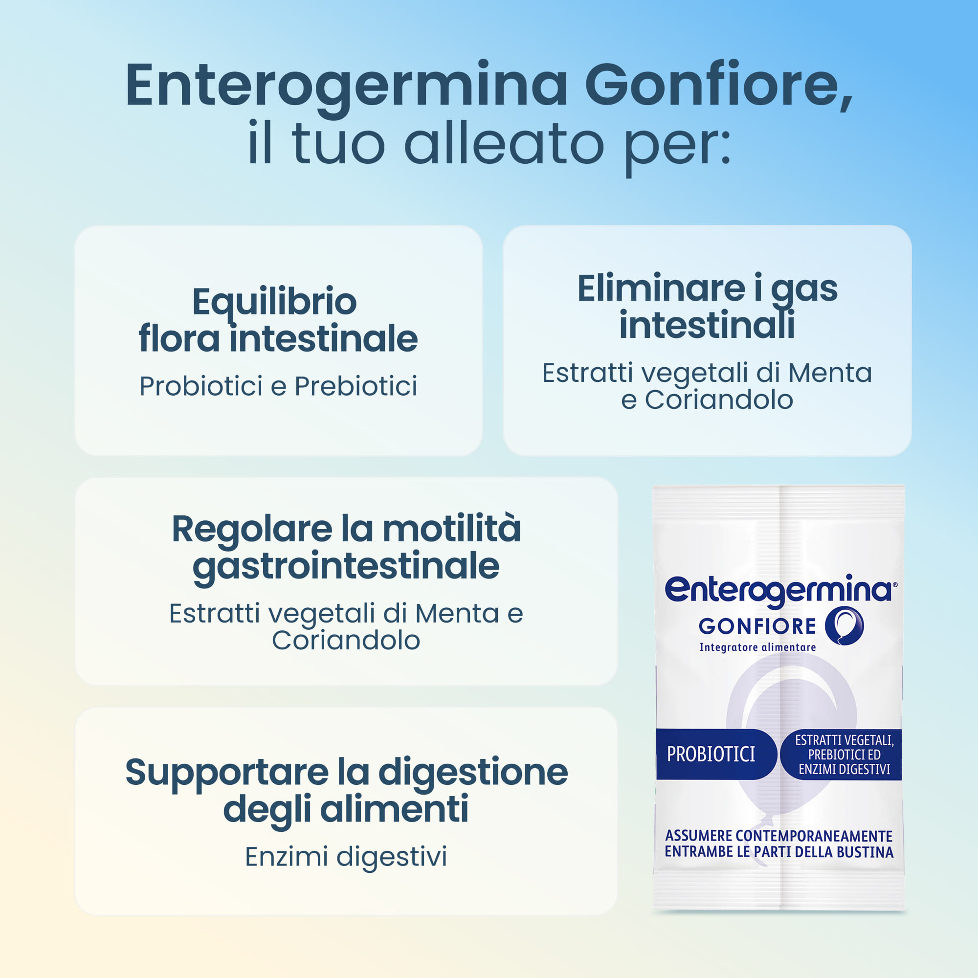 ENTEROGERMINA GONFIORE 10 BUSTINE BIPARTITE