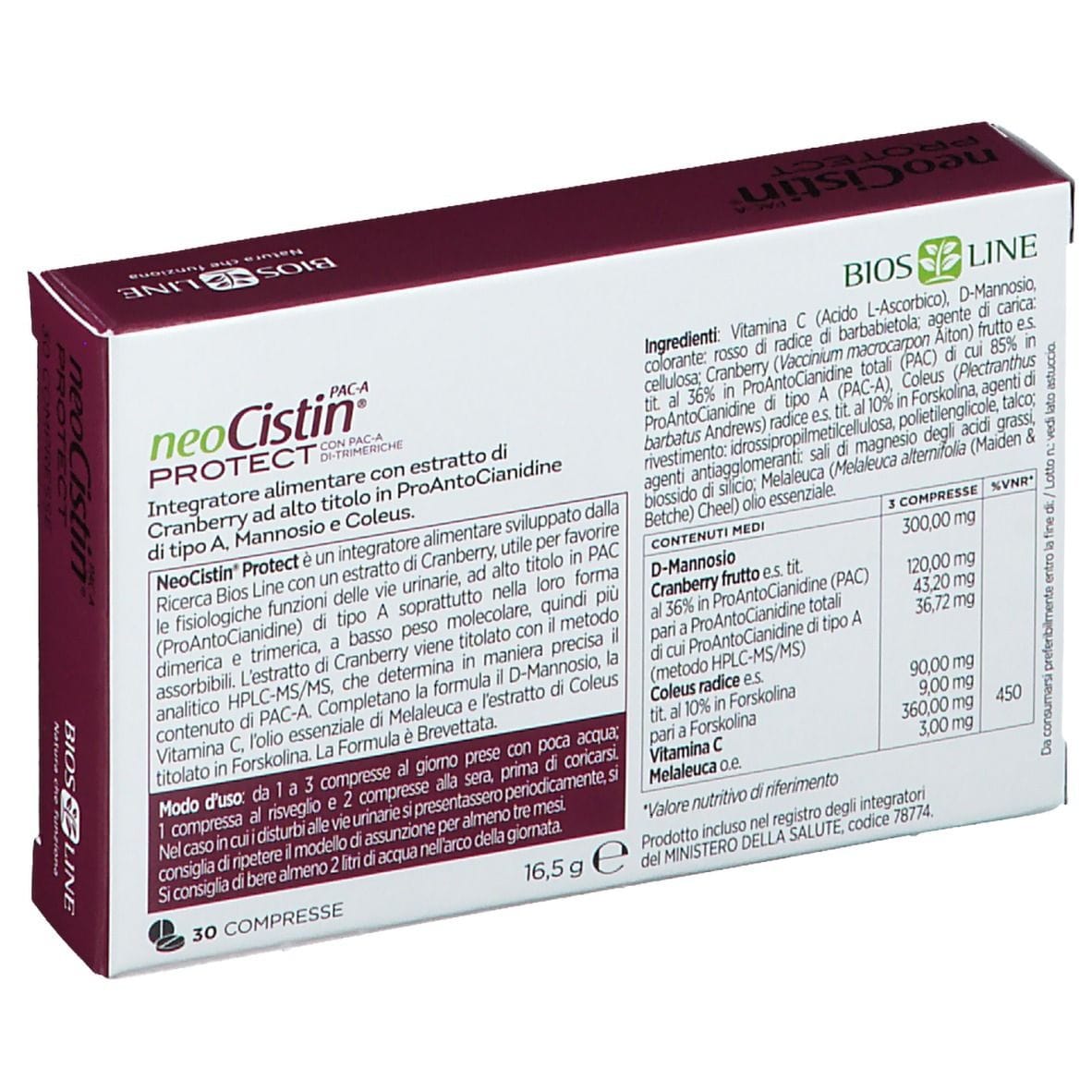 NEOCISTIN PAC A PROTECT 30 COMPRESSE