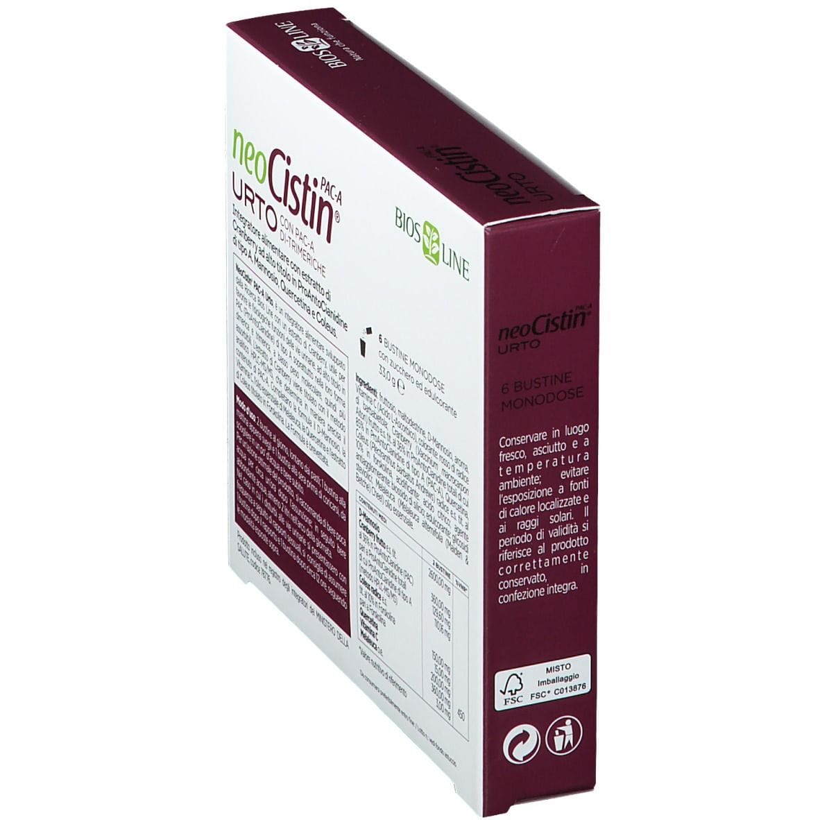 NEOCISTIN PAC A URTO 6 BUSTINE MONODOSE