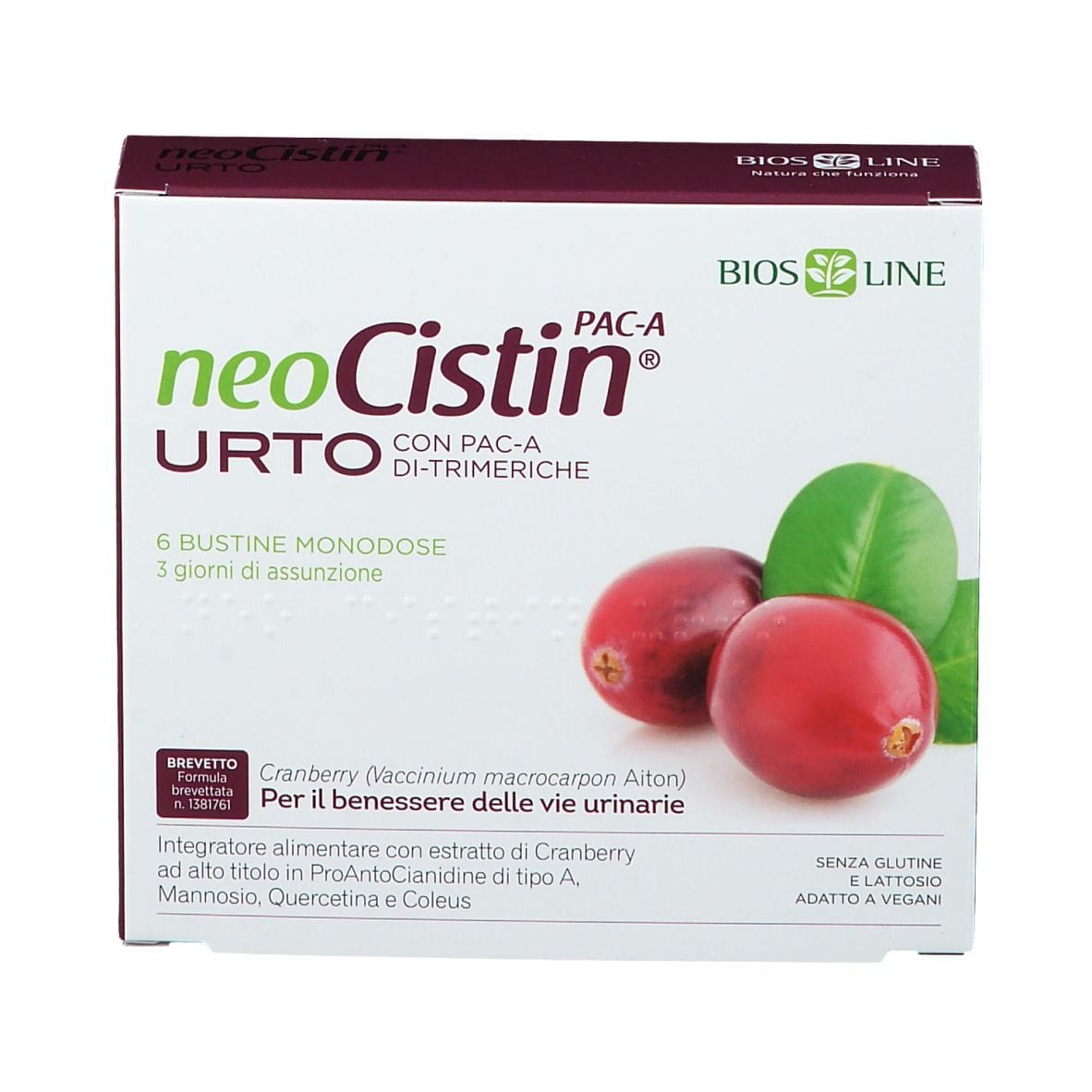 NEOCISTIN PAC A URTO 6 BUSTINE MONODOSE