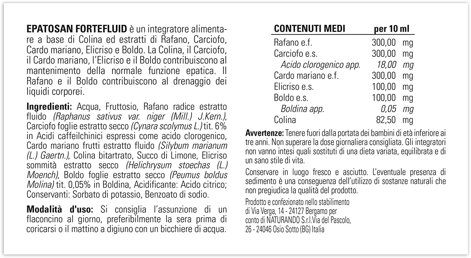 EPATOSAN FORTE FLUID 10 FLACONCINI DA 10 ML