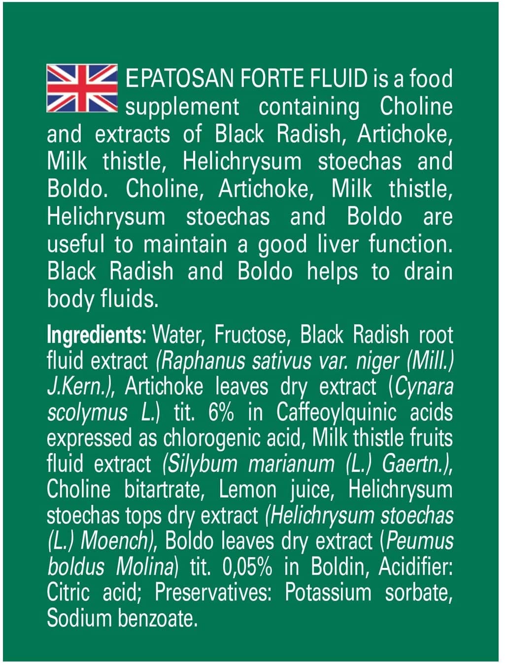 EPATOSAN FORTE FLUID 10 FLACONCINI DA 10 ML