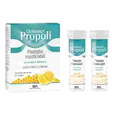 GOLASEPT PROPOLI 24 COMPRESSE MASTICABILI MIELE LIMONE