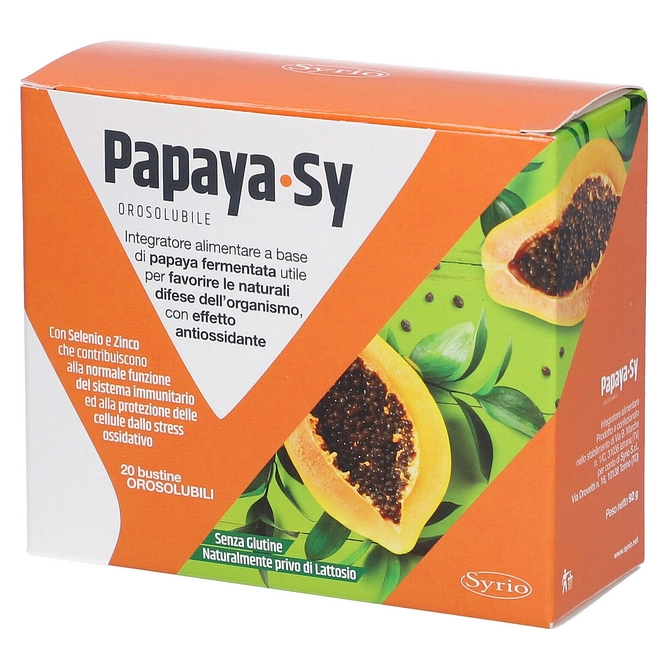 Papaya Sy 20 Bustine 92 G Polvere Orosolubile