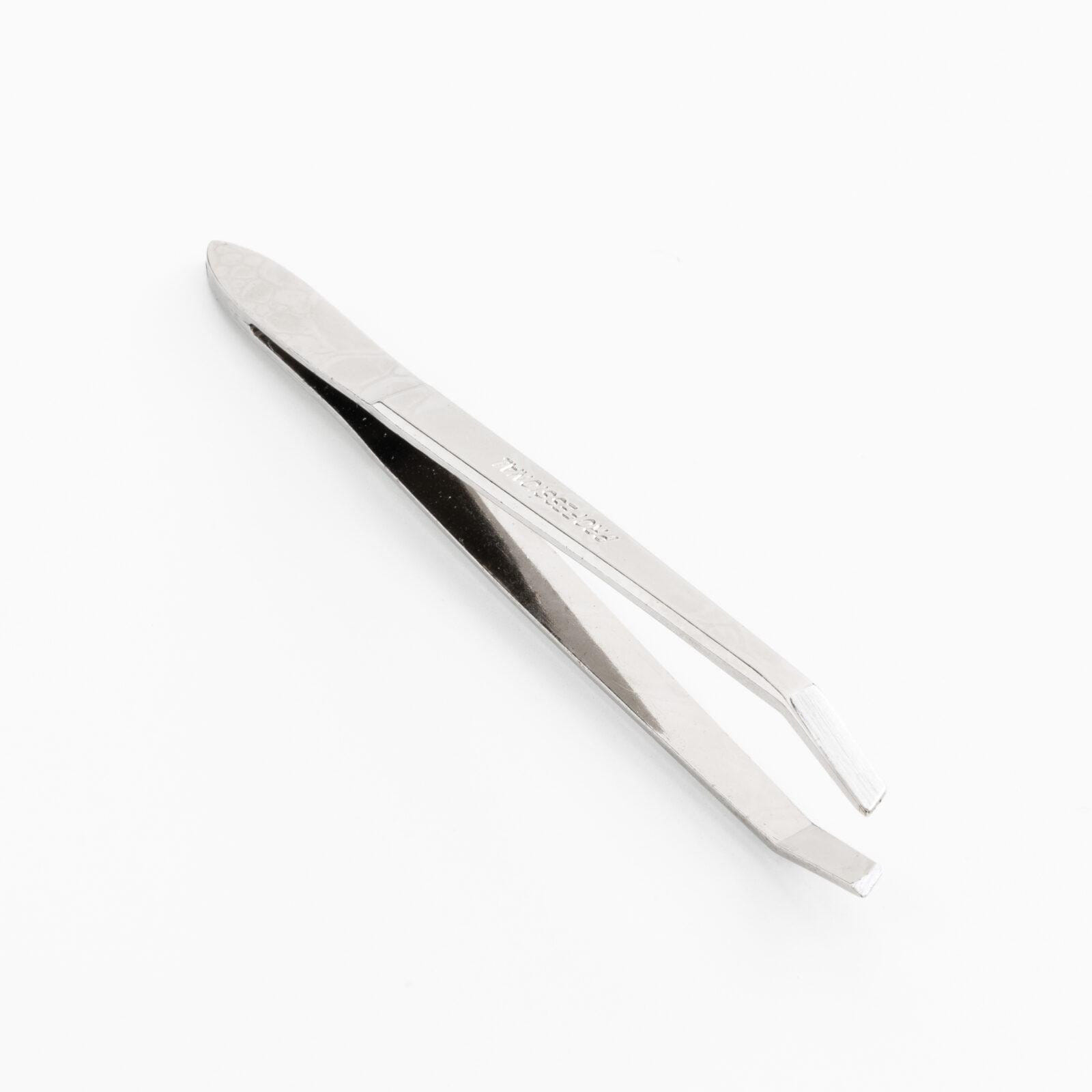 PINZETTA OBLIQUA LUCIDA NICKEL