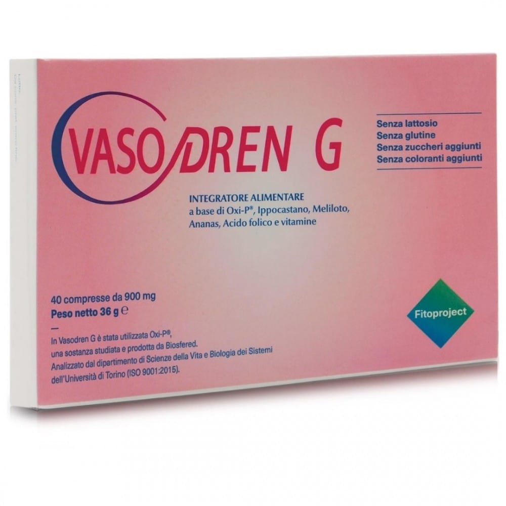 VASODREN G 40 COMPRESSE DA 900 MG